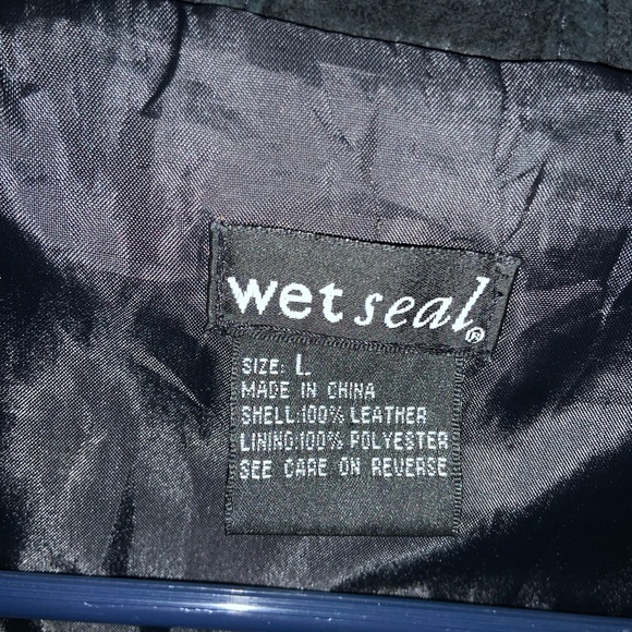 Womens Wet Seal Suede 3/4 Length Jacket - Picture 3 of 3